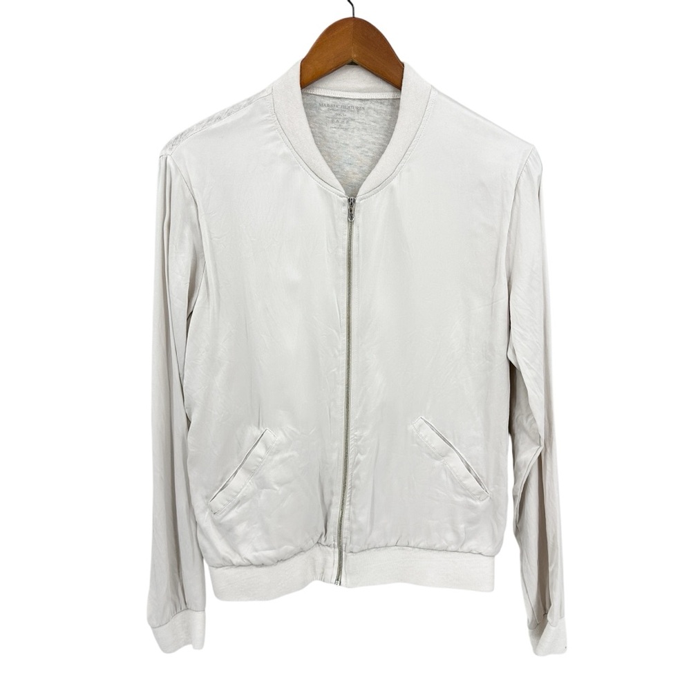 Women's White Bomber Jacket